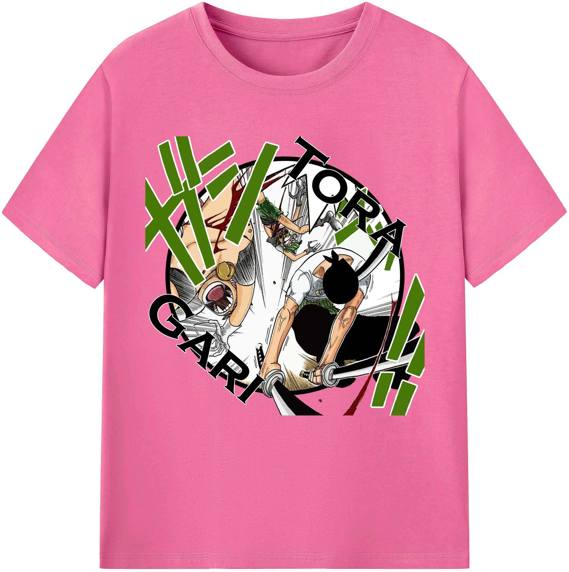 ワンピース ロロノア・ゾロ ONE PIECE Roronoa Zoro レディースカジュアルプリントTシャツ（綿100％）